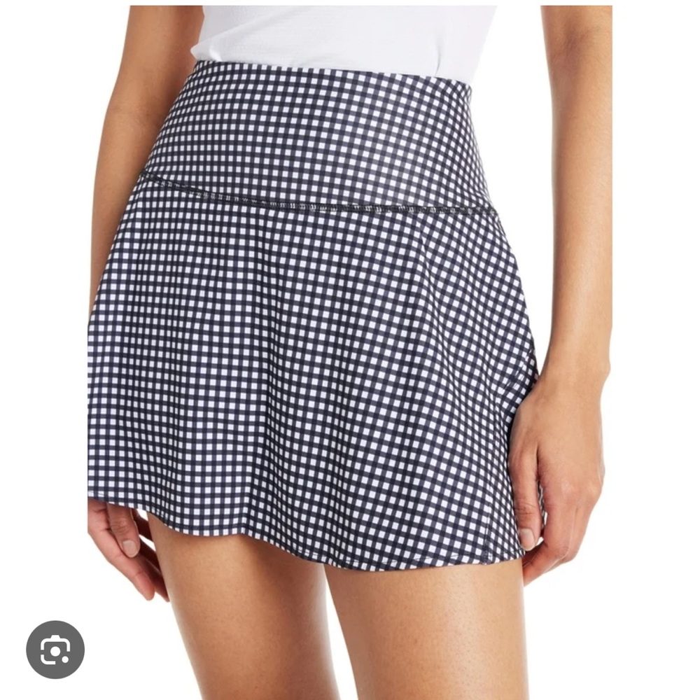 Avia Women's Black and White Gingham Skort